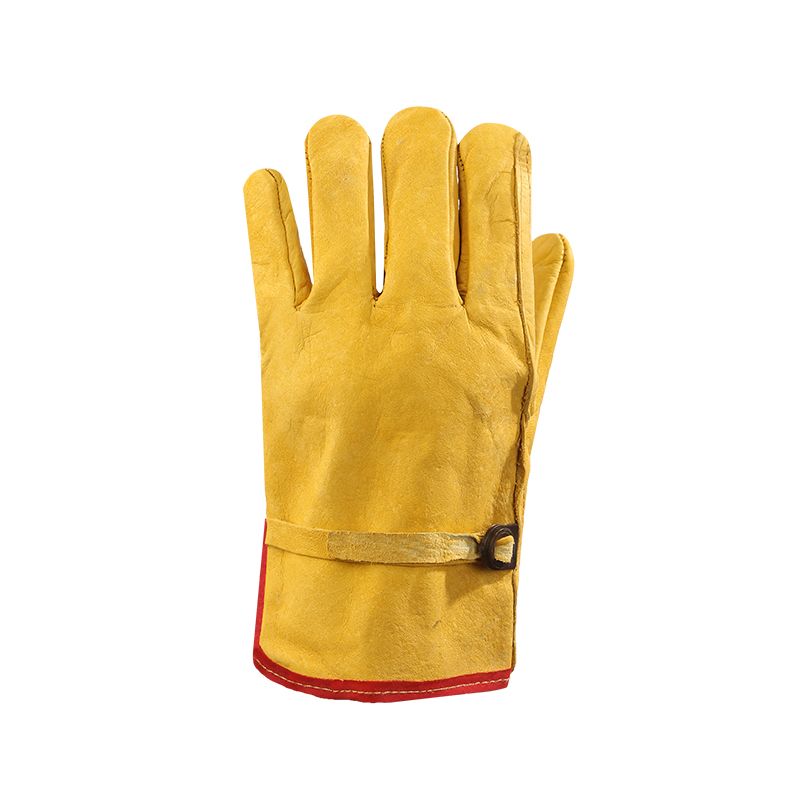 Guante argonero con hebilla-Amarillo-Unitalla