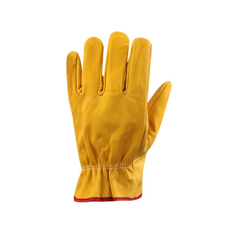 Guante argonero con elástico en puño-Amarillo-Unitalla