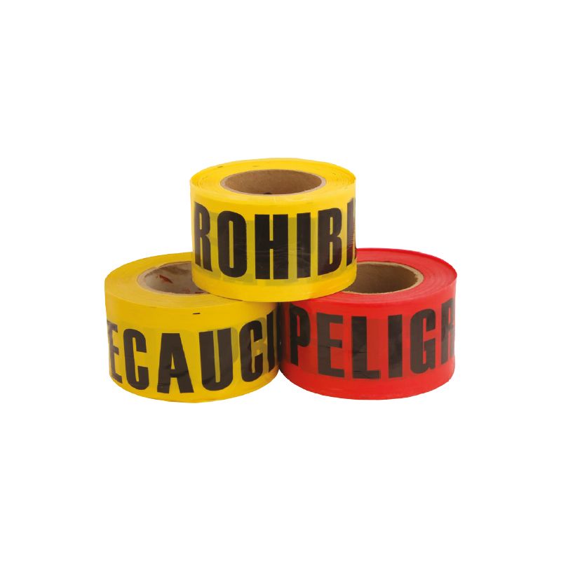 Cinta precautoria con leyenda  "Peligro"-Rojo 